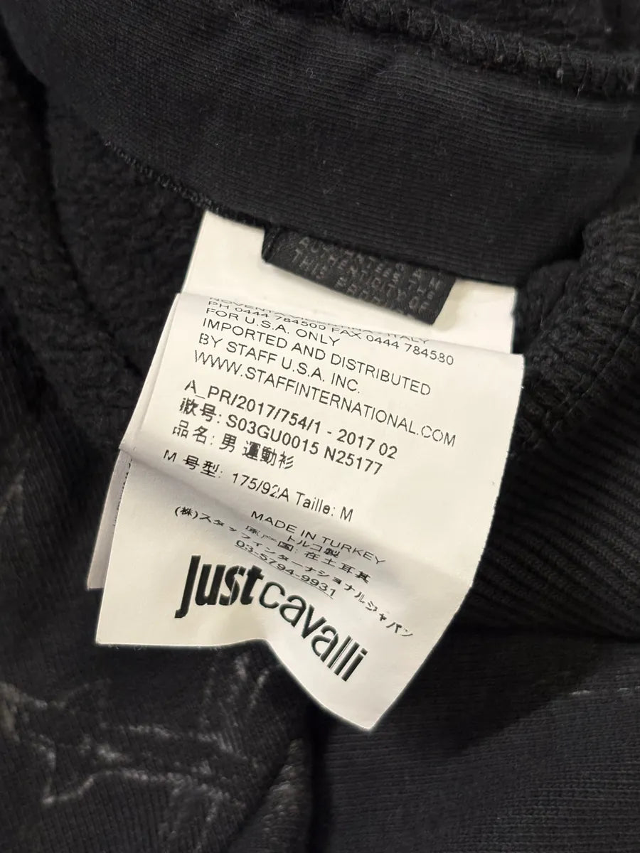 AW2017 Cavalli Black Signature Gradient Hoodie FwDIxsv 8