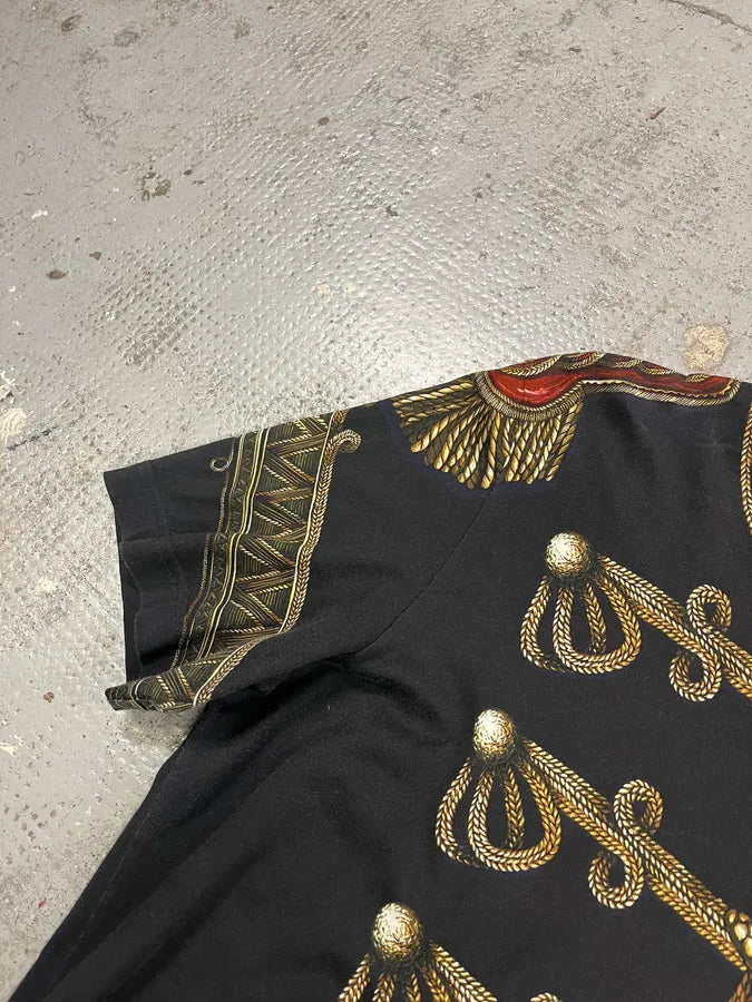 AW2017 Dolce & Gabbana Black Gold Napoleon Officer T-Shirt YrQCbTL 5