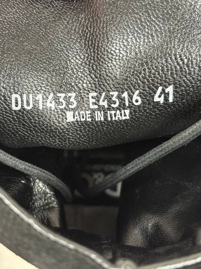 AW2017 Dolce & Gabbana Black Hybrid Zip Leather Boots zDkIrkq 8