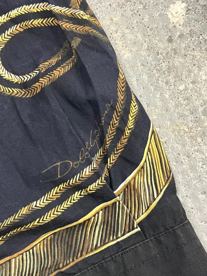 AW2017 Dolce & Gabbana Black Gold Napoleon Officer Shirt yMUOBwr 9