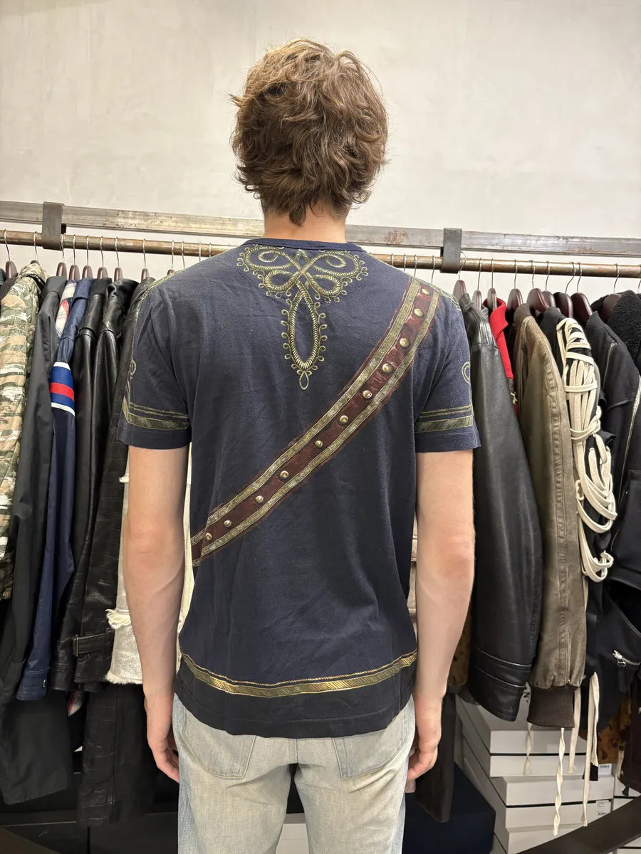 AW2017 Dolce & Gabbana Captain Military Navy T-Shirt jOiYKIl 2