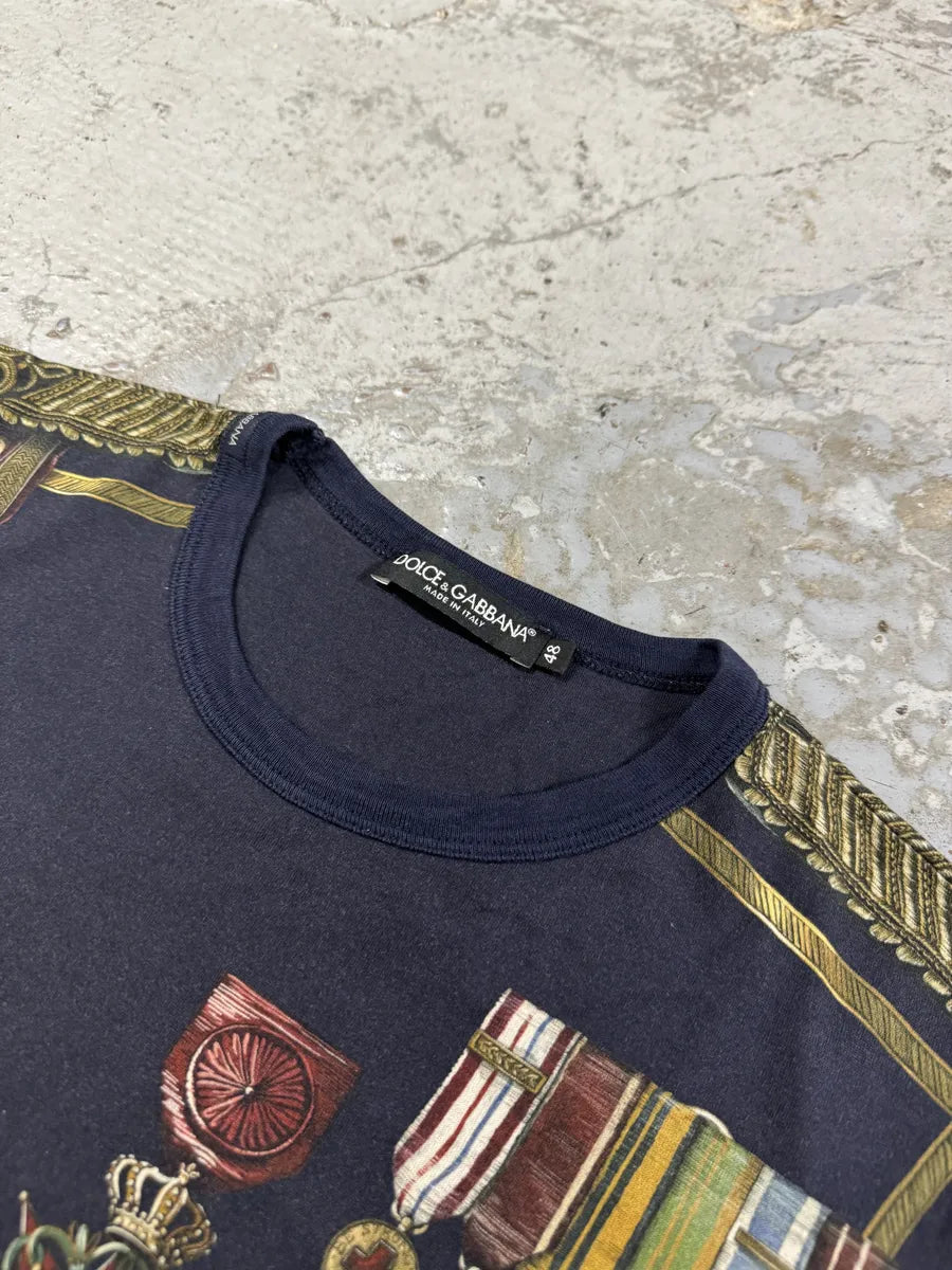 AW2017 Dolce & Gabbana Captain Military Navy T-Shirt jOiYKIl 7