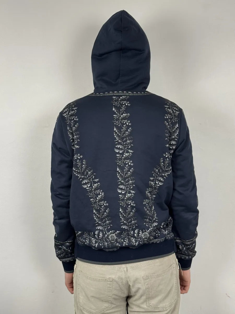 AW2017 Dolce & Gabbana Military Officer Navy Zip-up Hoodie moAkNfj 2