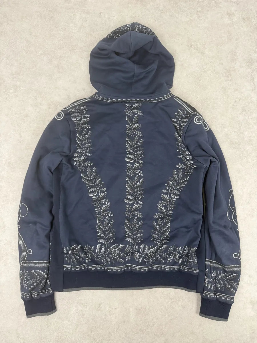 AW2017 Dolce & Gabbana Military Officer Navy Zip-up Hoodie moAkNfj 3