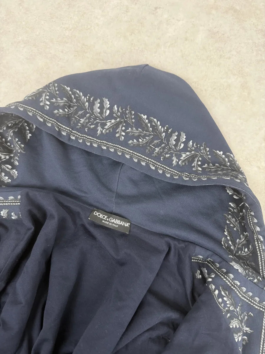 AW2017 Dolce & Gabbana Military Officer Navy Zip-up Hoodie moAkNfj 9