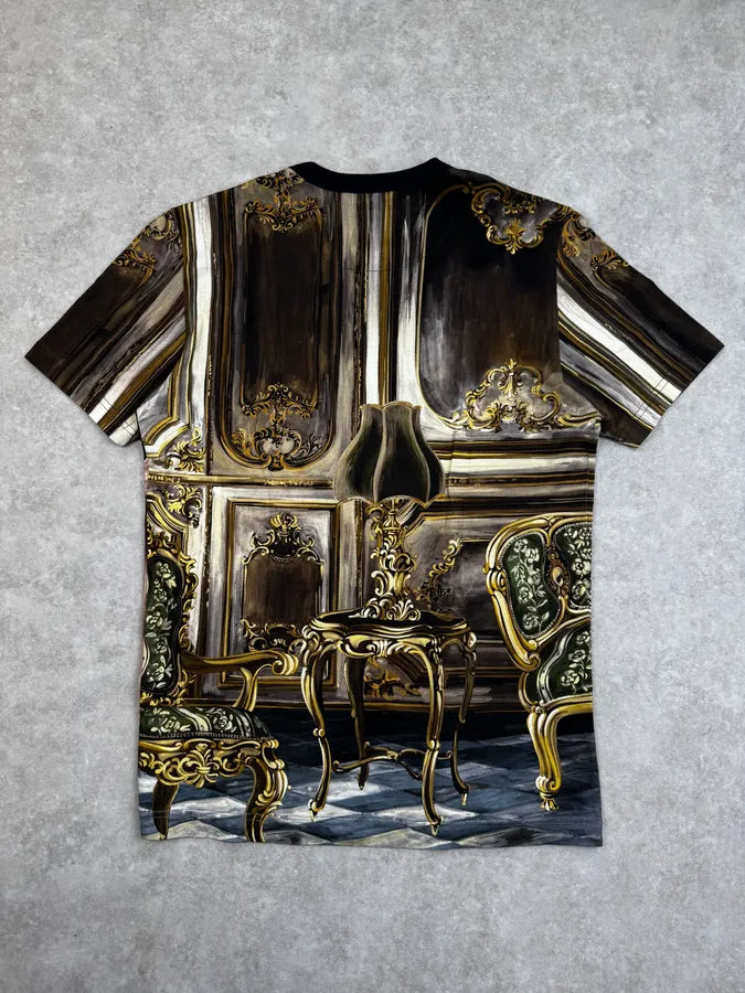 AW2017 Dolce & Gabbana Monarchic Fox Portrait T-Shirt IyrdDby 1