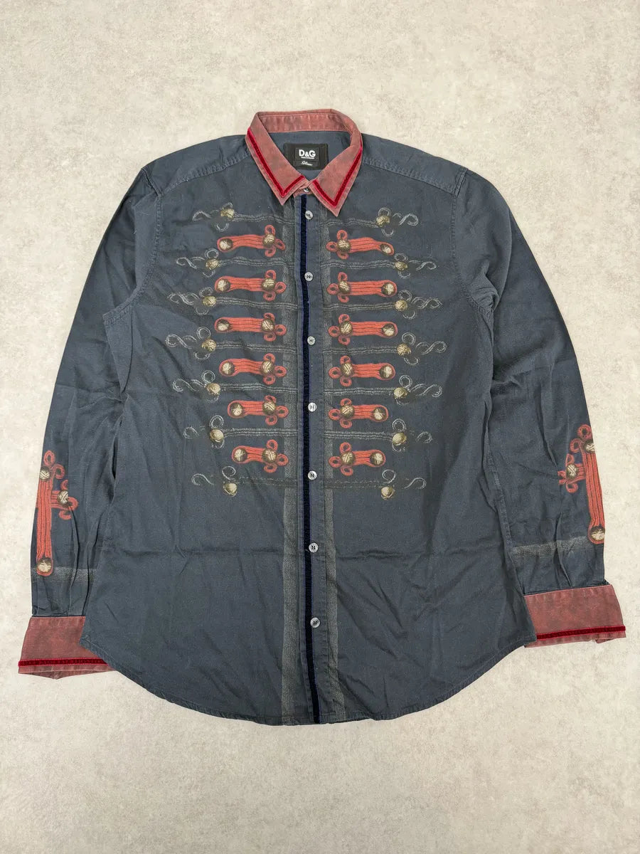 AW2017 Dolce & Gabbana Officier Naval Black Shirt GpWdFGj 2