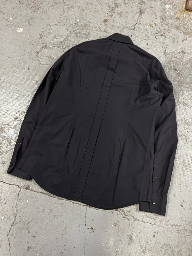 AW2017 Dolce & Gabbana Signature Naval Buttoned Black Shirt WiRQApc 5