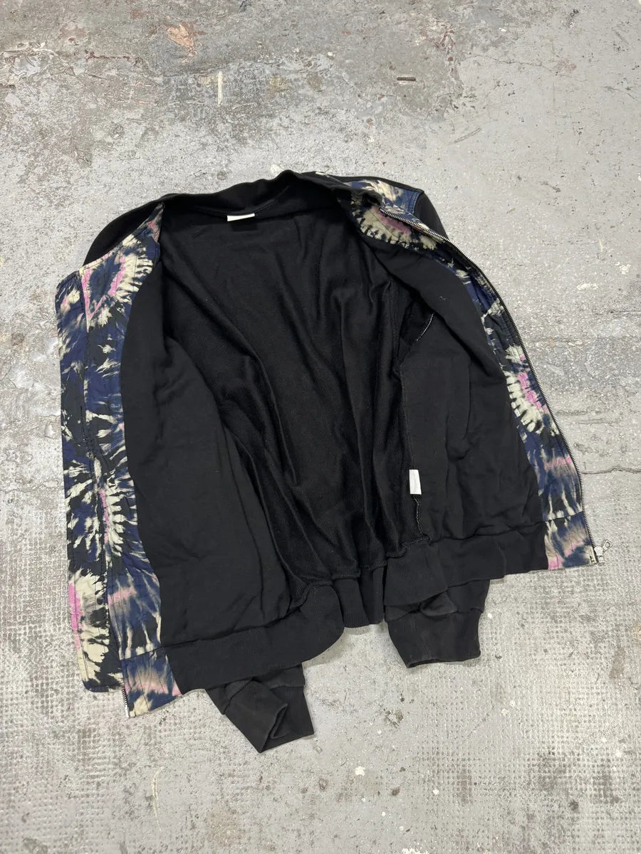 AW2017 Dries Van Noten Quilted Psychadelic Navy Bomber Jacket (L) JXzmPMJ 11
