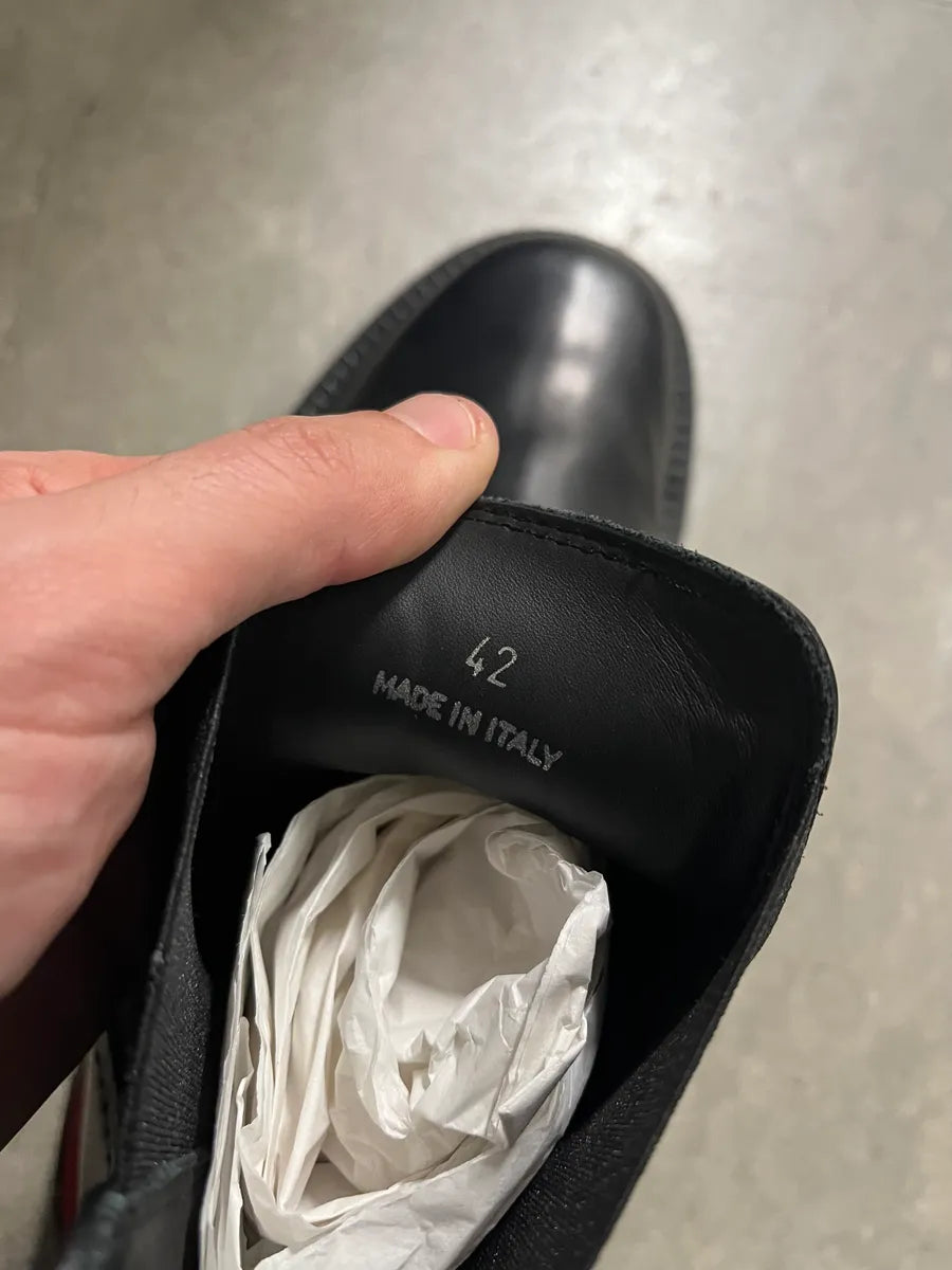 AW2017 Dsquared2 Black Leather Premium Boots jQLOisQ 7