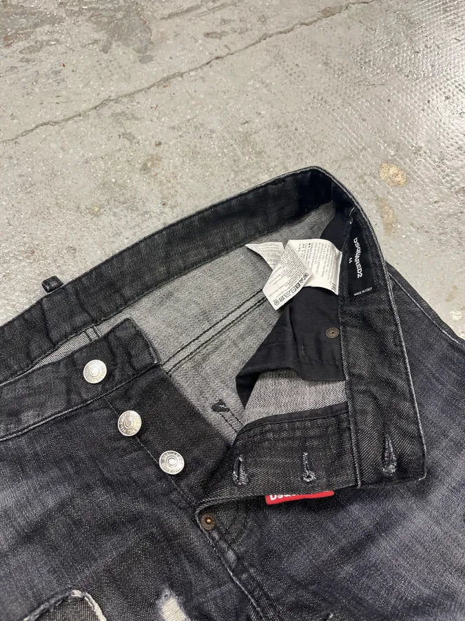 AW2017 DSquared2 Grey Distressed Denim Jeans dbCXNGz 10