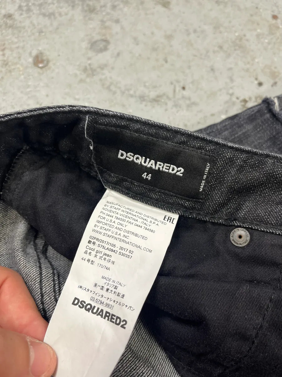 AW2017 DSquared2 Grey Distressed Denim Jeans dbCXNGz 11