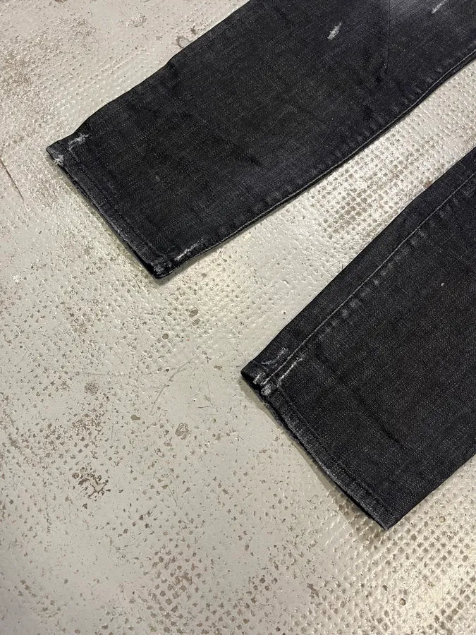 AW2017 DSquared2 Grey Distressed Denim Jeans dbCXNGz 5