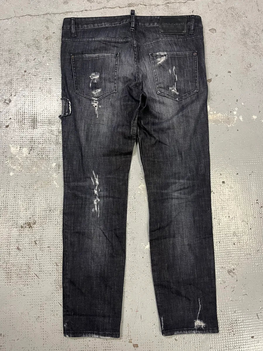 AW2017 DSquared2 Grey Distressed Denim Jeans dbCXNGz 7