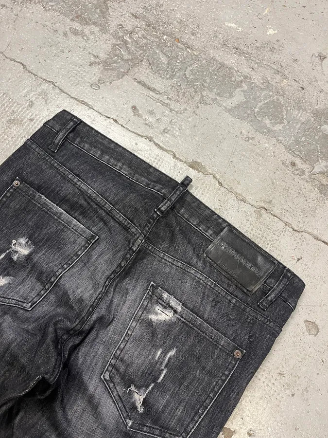 AW2017 DSquared2 Grey Distressed Denim Jeans dbCXNGz 8