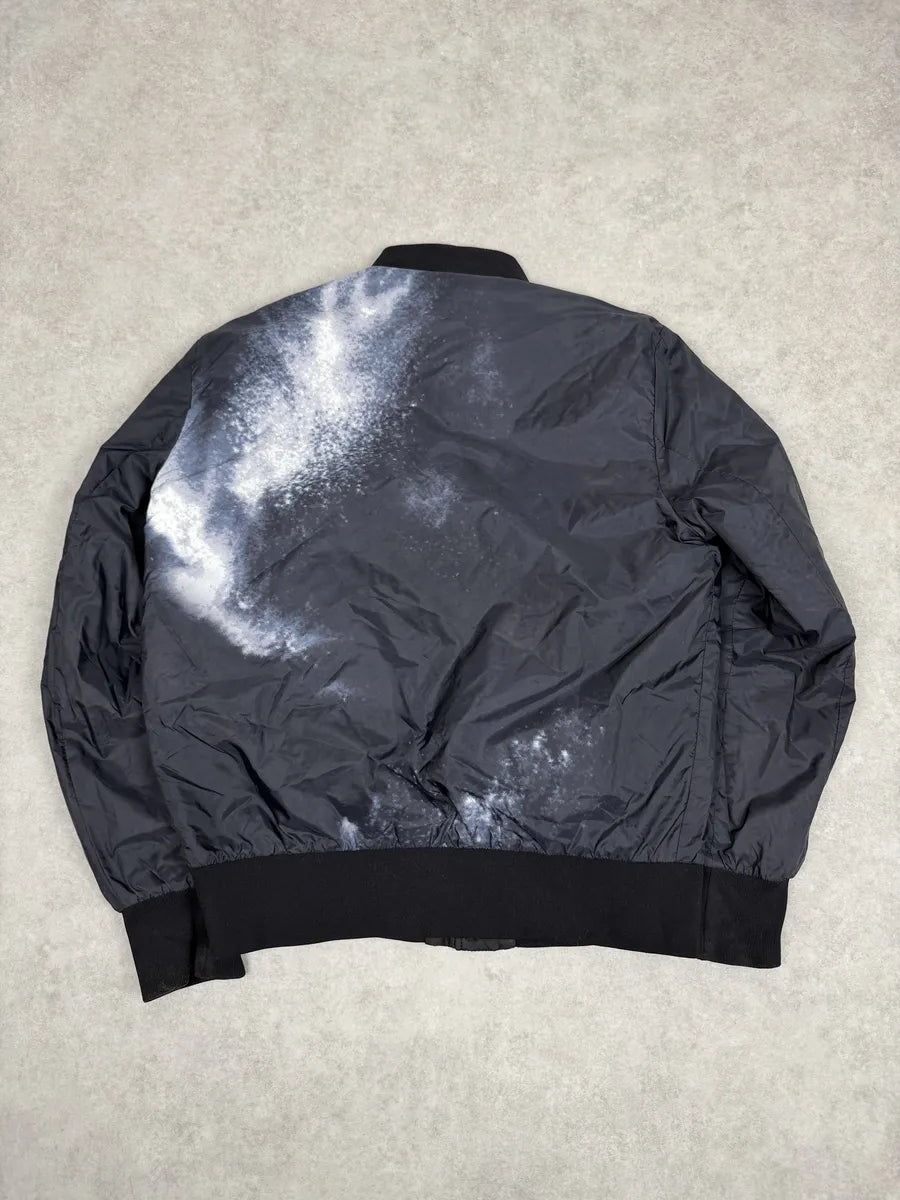 AW2017 Emporio Armani Black & White Abstract Reversible Bomber Jacket SRIvzAa 1