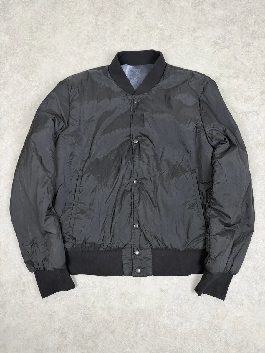 AW2017 Emporio Armani Black & White Abstract Reversible Bomber Jacket SRIvzAa 2