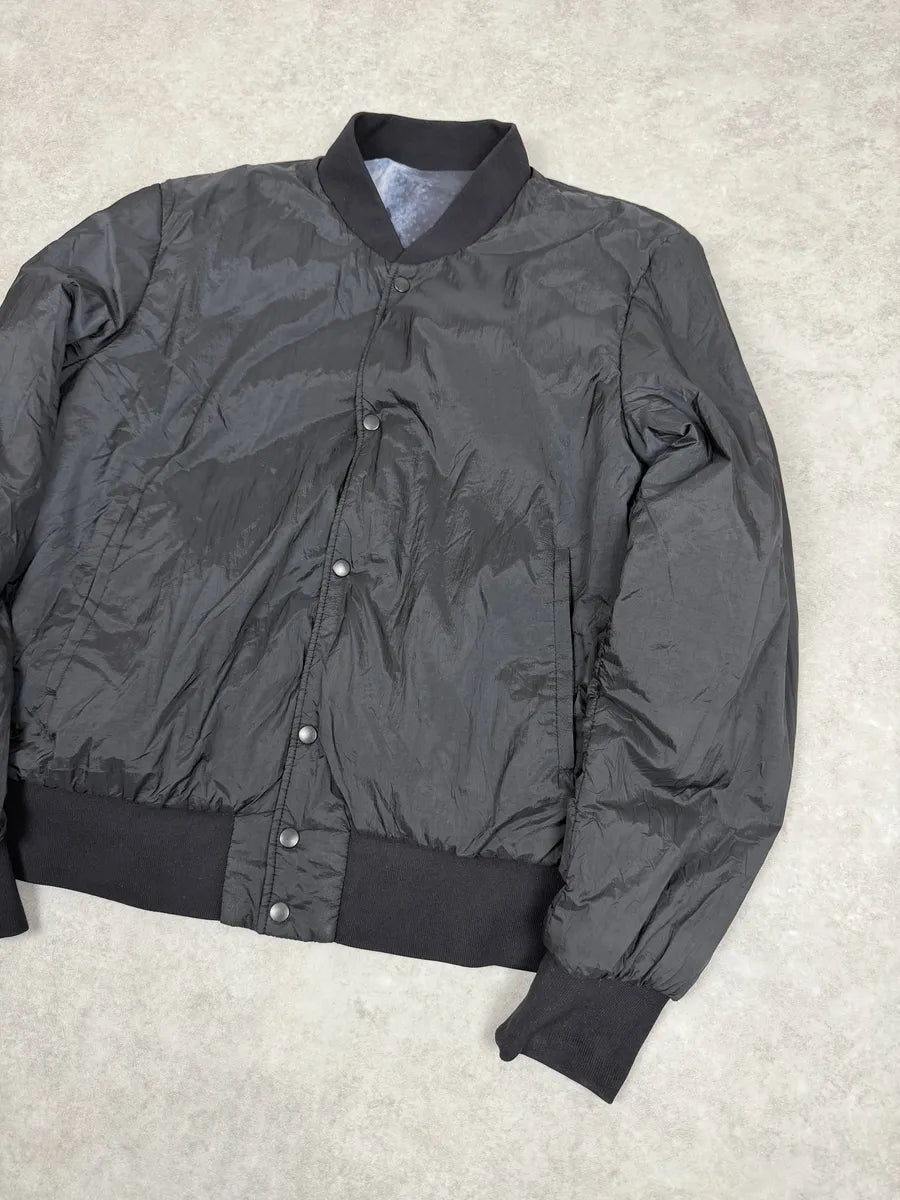 AW2017 Emporio Armani Black & White Abstract Reversible Bomber Jacket SRIvzAa 8