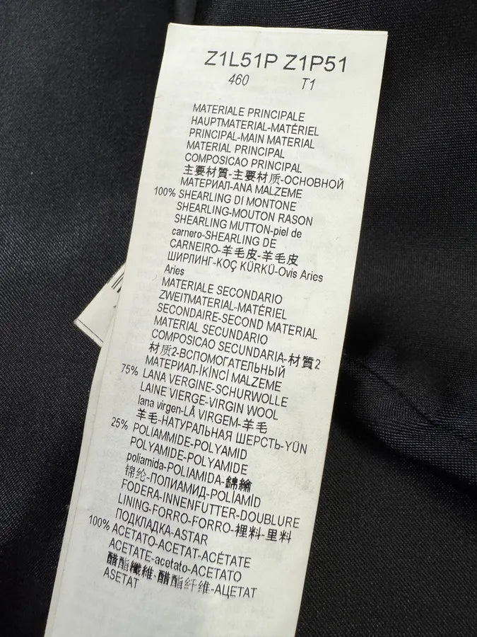 AW2017 Emporio Armani  Shearling Abstrat Wool Trench Coat lgmETHy 9