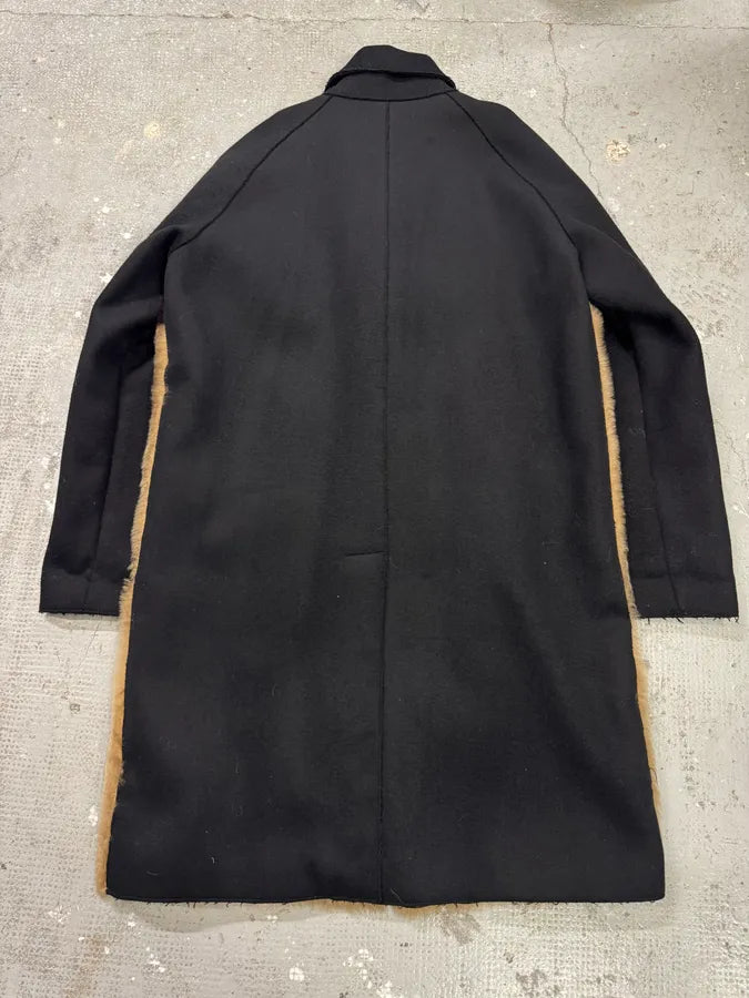 AW2017 Emporio Armani  Shearling Abstrat Wool Trench Coat lgmETHy 7