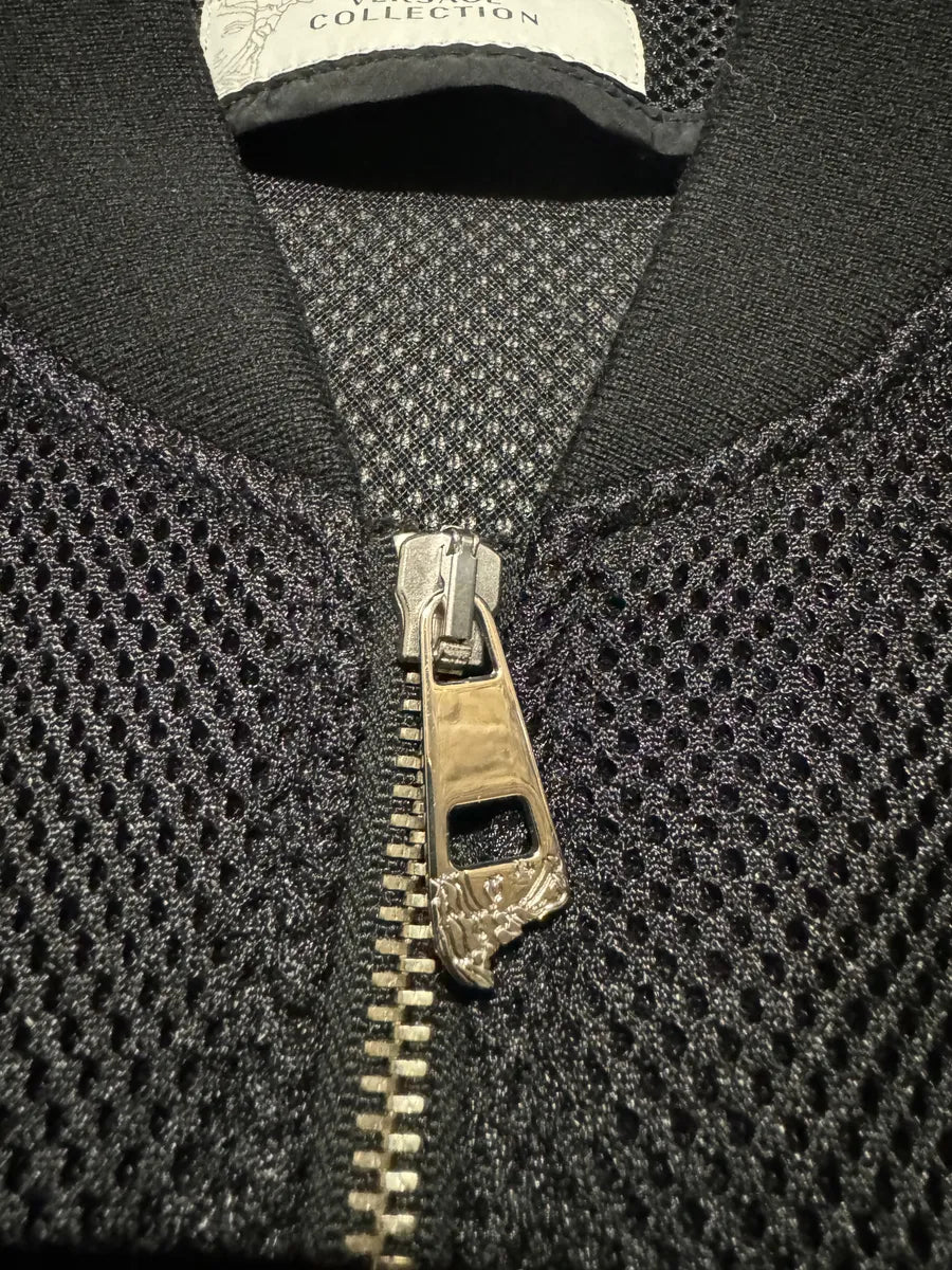 AW2017 Gianni Versace Black Italian Royal Bomber Jacket amZImJh 7