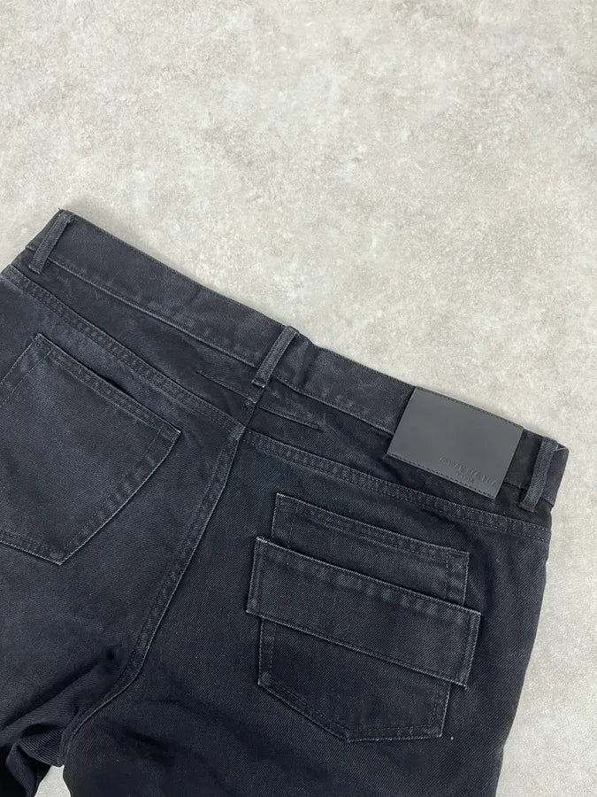 AW2017 Givenchy Black Denim Jeans with Red Patches by Riccardo Tisci fpCLUNG 7