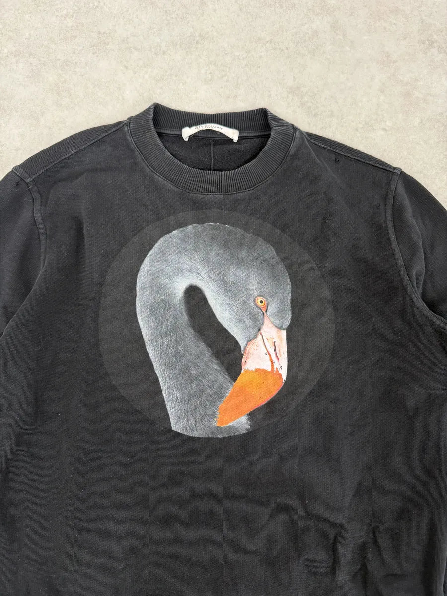 AW2017 Givenchy Black Duck Crewneck Sweater by Riccardo Tisci ZktBkzt 9