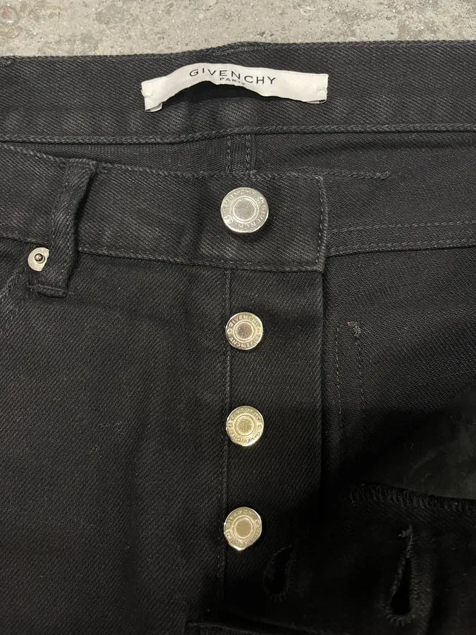 AW2017 Givenchy Black Heren Slim Denim Jeans by Riccardo Tisci TXDvGLD 9