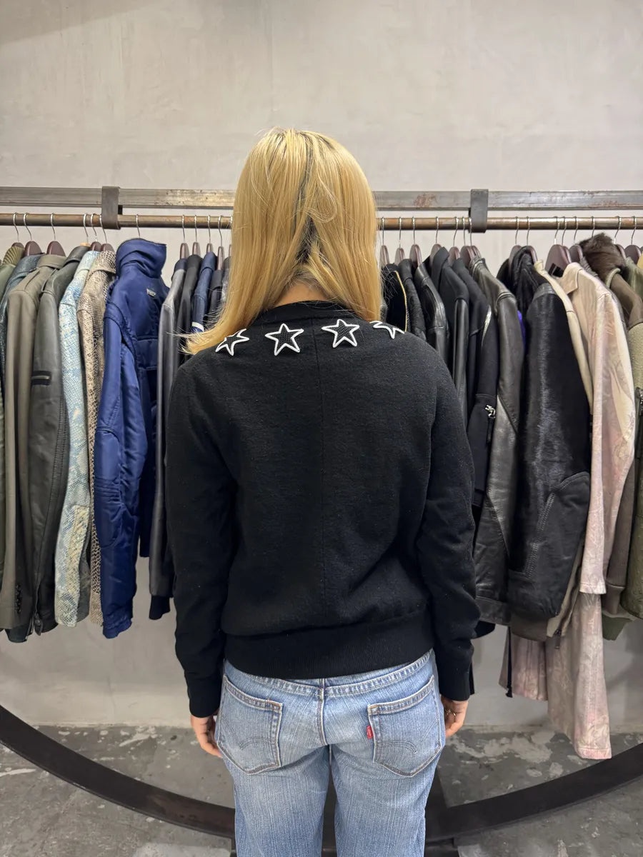 AW2017 Givenchy Black Stars Wool Sweater by Riccardo Tisci iRIHnjX 1
