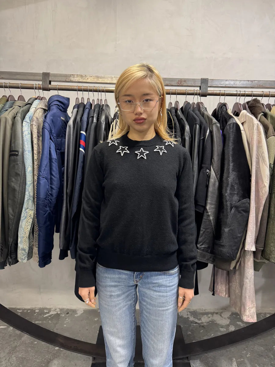 AW2017 Givenchy Black Stars Wool Sweater by Riccardo Tisci iRIHnjX 2