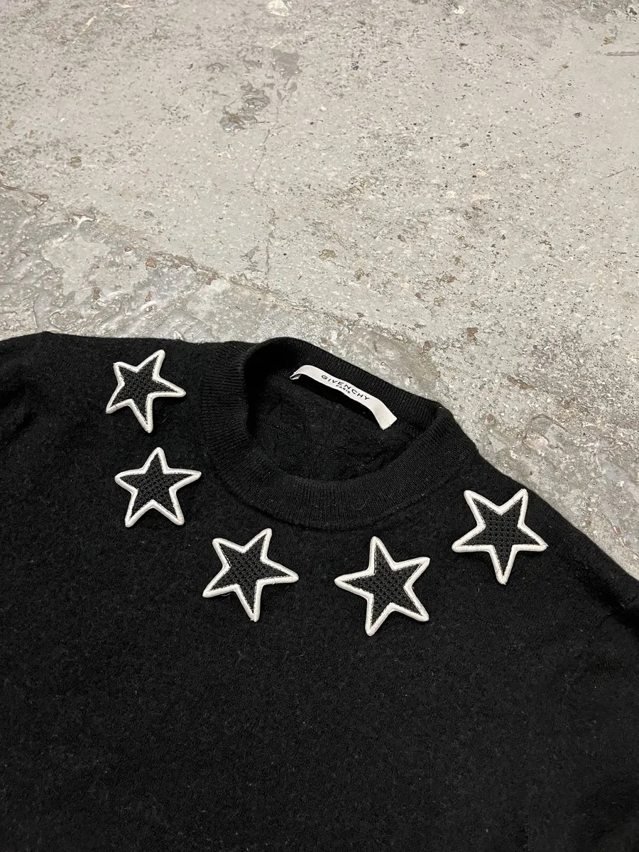 AW2017 Givenchy Black Stars Wool Sweater by Riccardo Tisci iRIHnjX 7