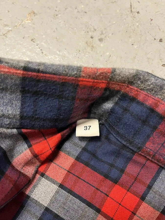 AW2017 Givenchy Canadian Checkered Red & Blue Star Shirt by Riccardo Tisci (M) ChjdqaN 8