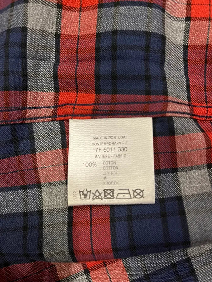 AW2017 Givenchy Canadian Checkered Red & Blue Star Shirt by Riccardo Tisci (M) ChjdqaN 9