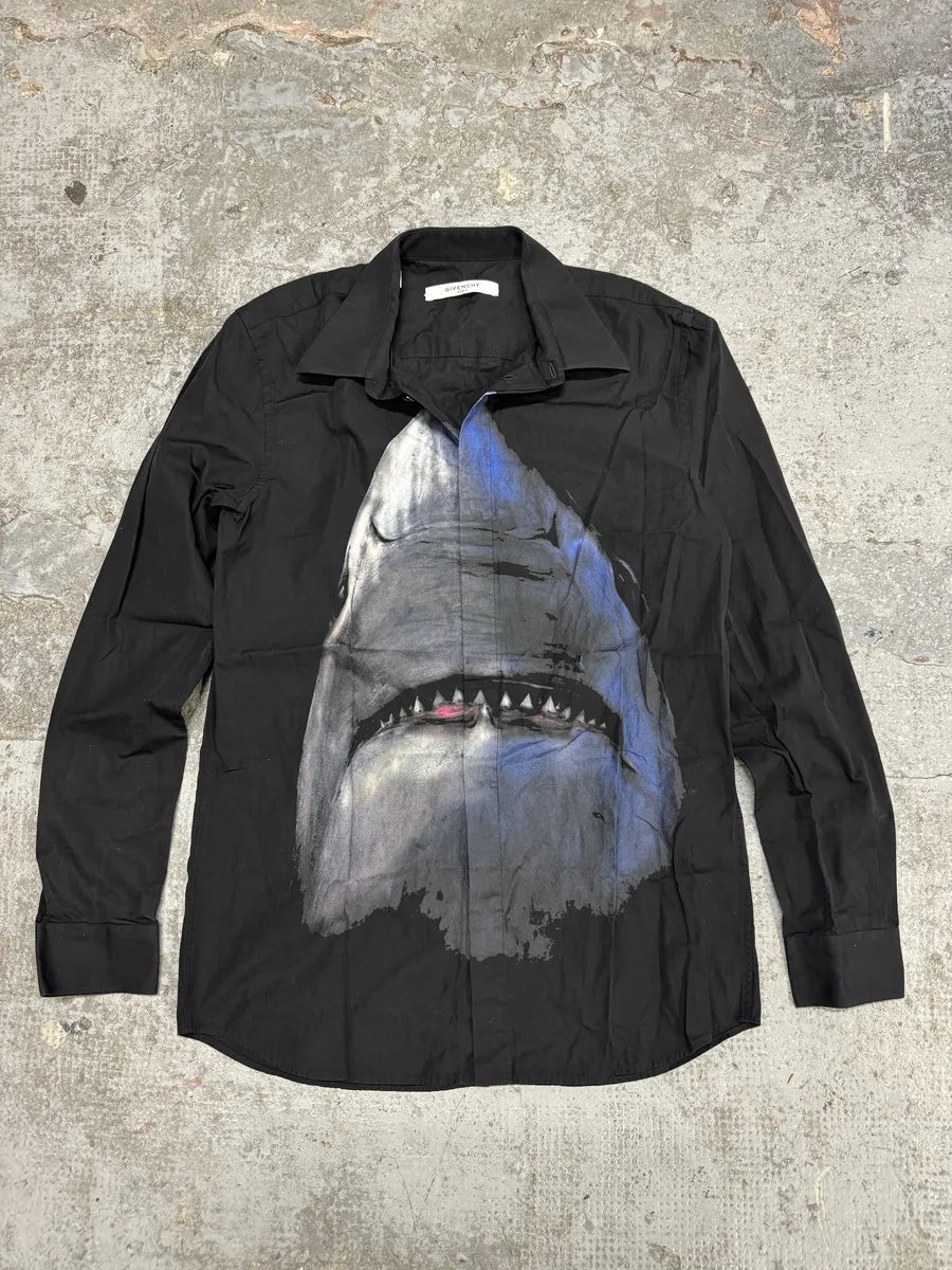 AW2017 Givenchy Jaws Shark Black Shirt by Riccardo Tisci (S/M) xQpkpZl 0
