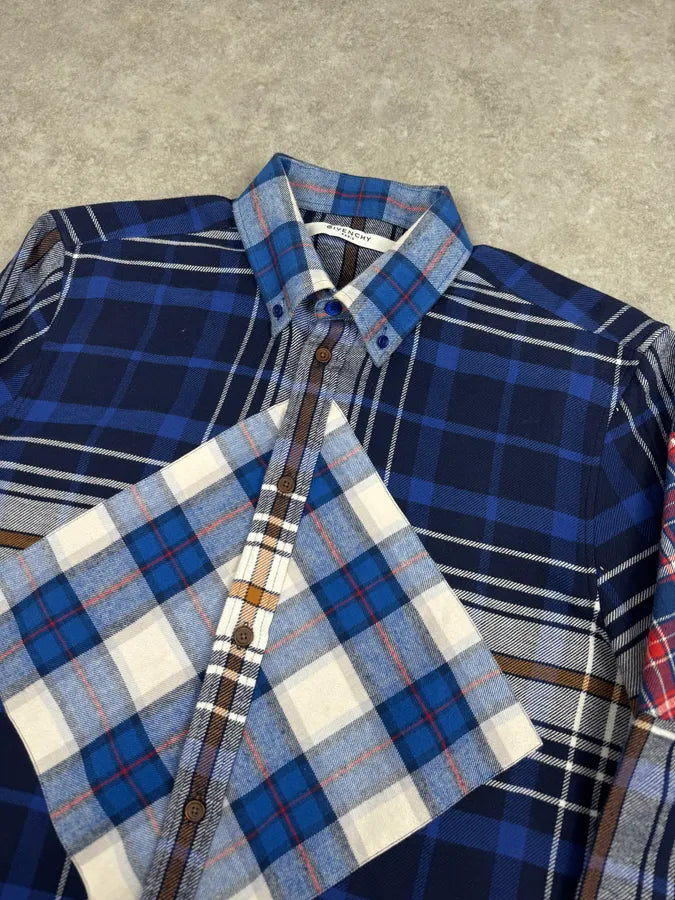 AW2017 Givenchy Navy Checkered Shirt by Riccardo Tisci zZMWGpK 4