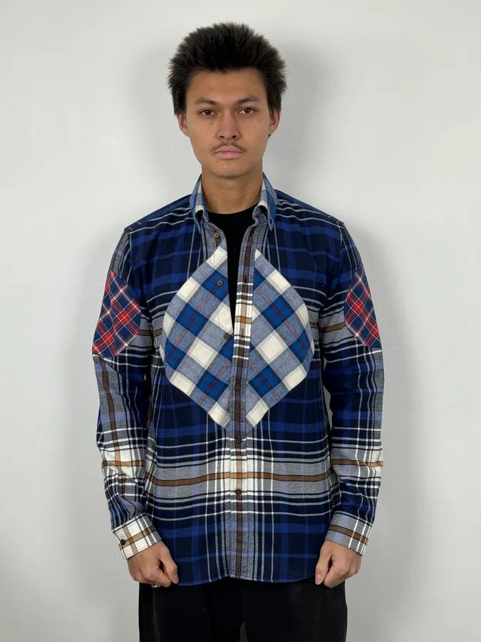 AW2017 Givenchy Navy Checkered Shirt by Riccardo Tisci zZMWGpK 1