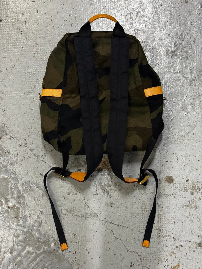 AW2017 Louis Vuitton X Supreme Khaki Camo Monogram Backpack dWXoJdI 5