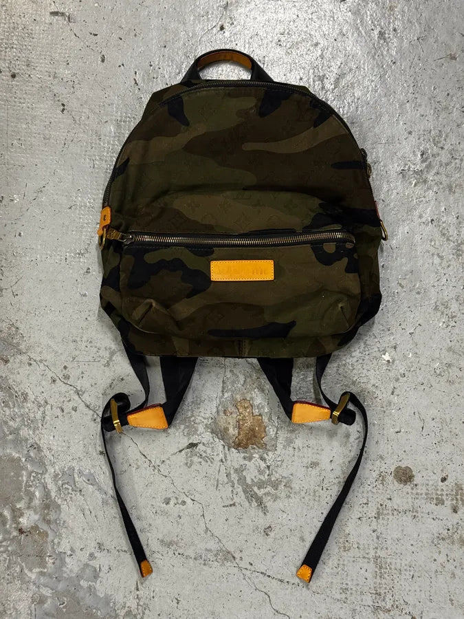 AW2017 Louis Vuitton X Supreme Khaki Camo Monogram Backpack dWXoJdI 4