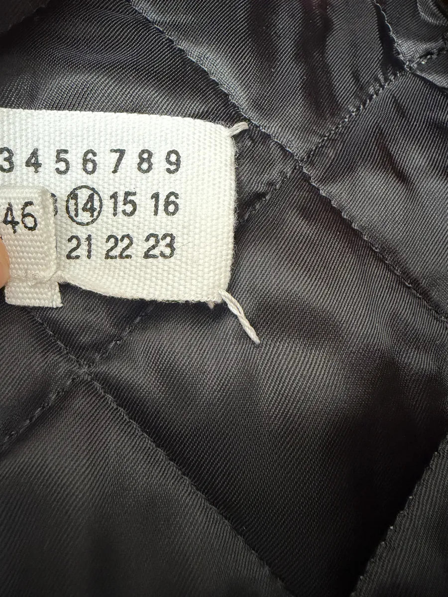 AW2017 Maison Margiela Bordeaux Wool & Orange Leather Aviator Bomber Jacket lDPCNQX 9