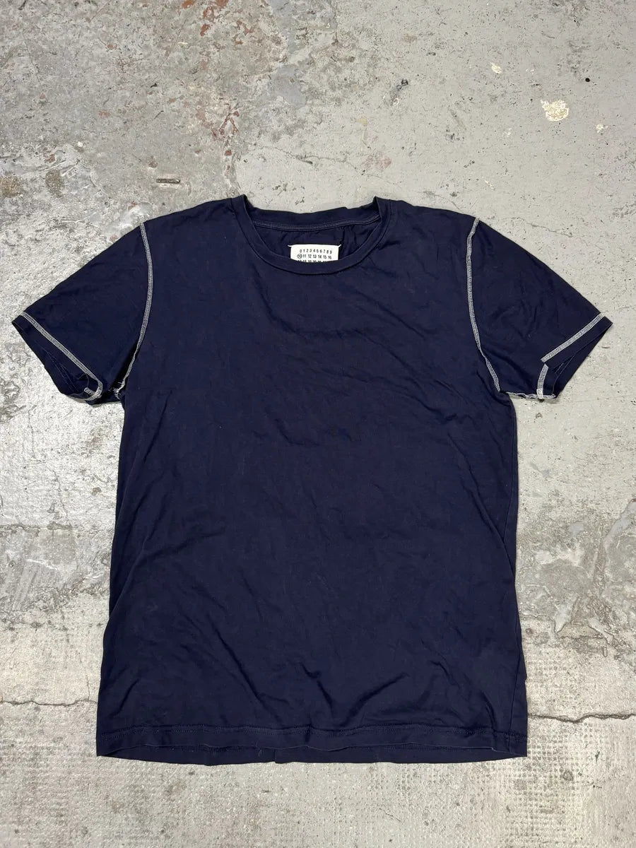 AW2017 Maison Margiela Navy Signature T-Shirt GlAdrQY 0