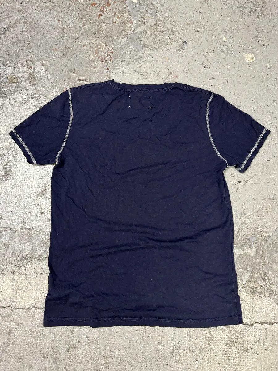 AW2017 Maison Margiela Navy Signature T-Shirt GlAdrQY 1