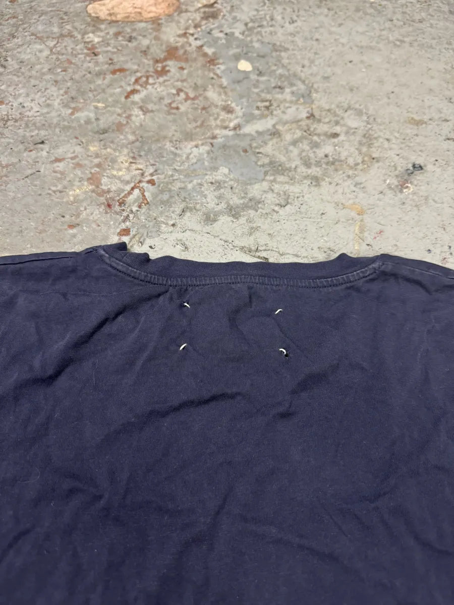 AW2017 Maison Margiela Navy Signature T-Shirt GlAdrQY 5