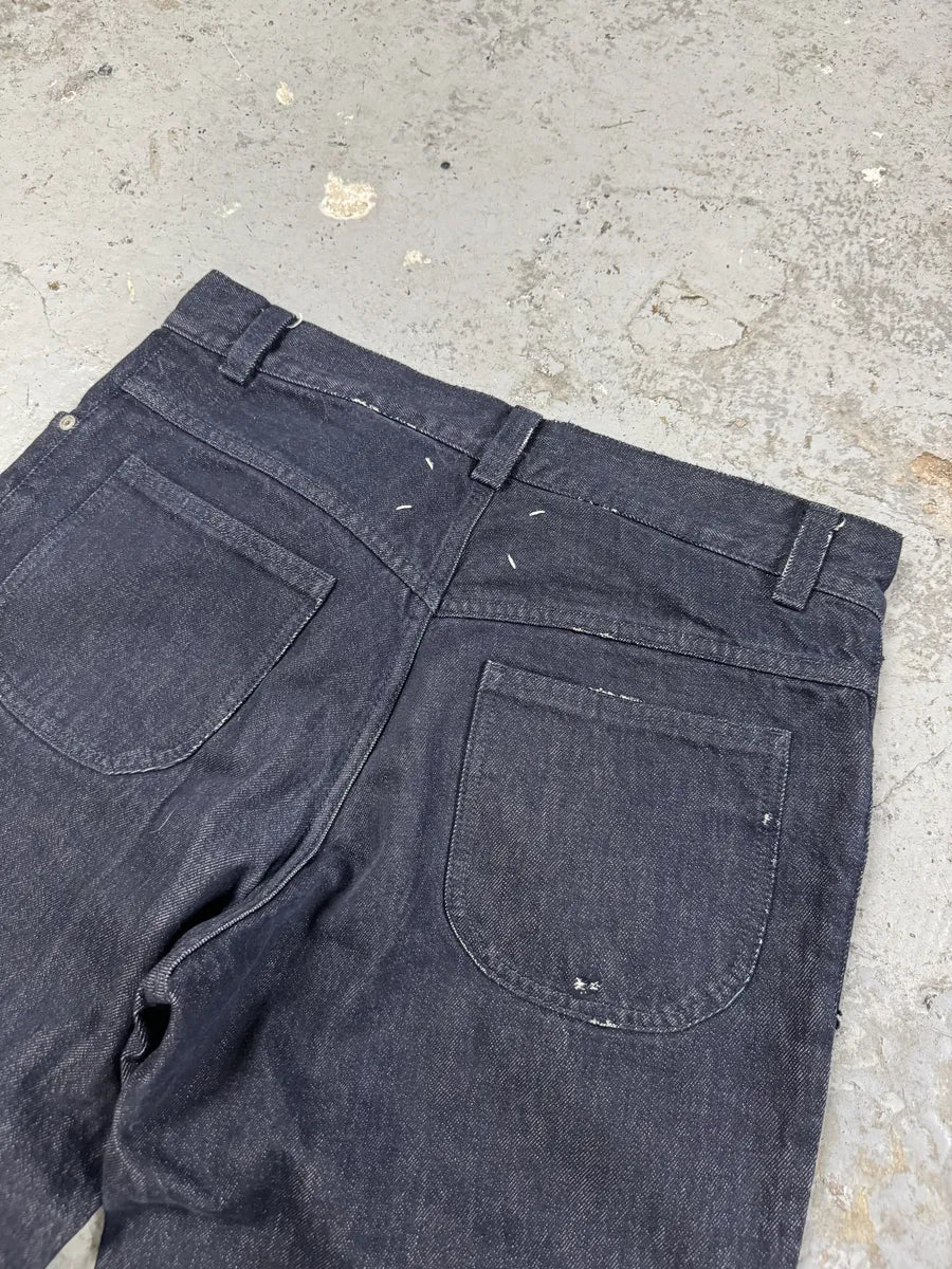 AW2017 Maison Margiela Signature Navy Brut Denim Jeans UJAuFcv 10