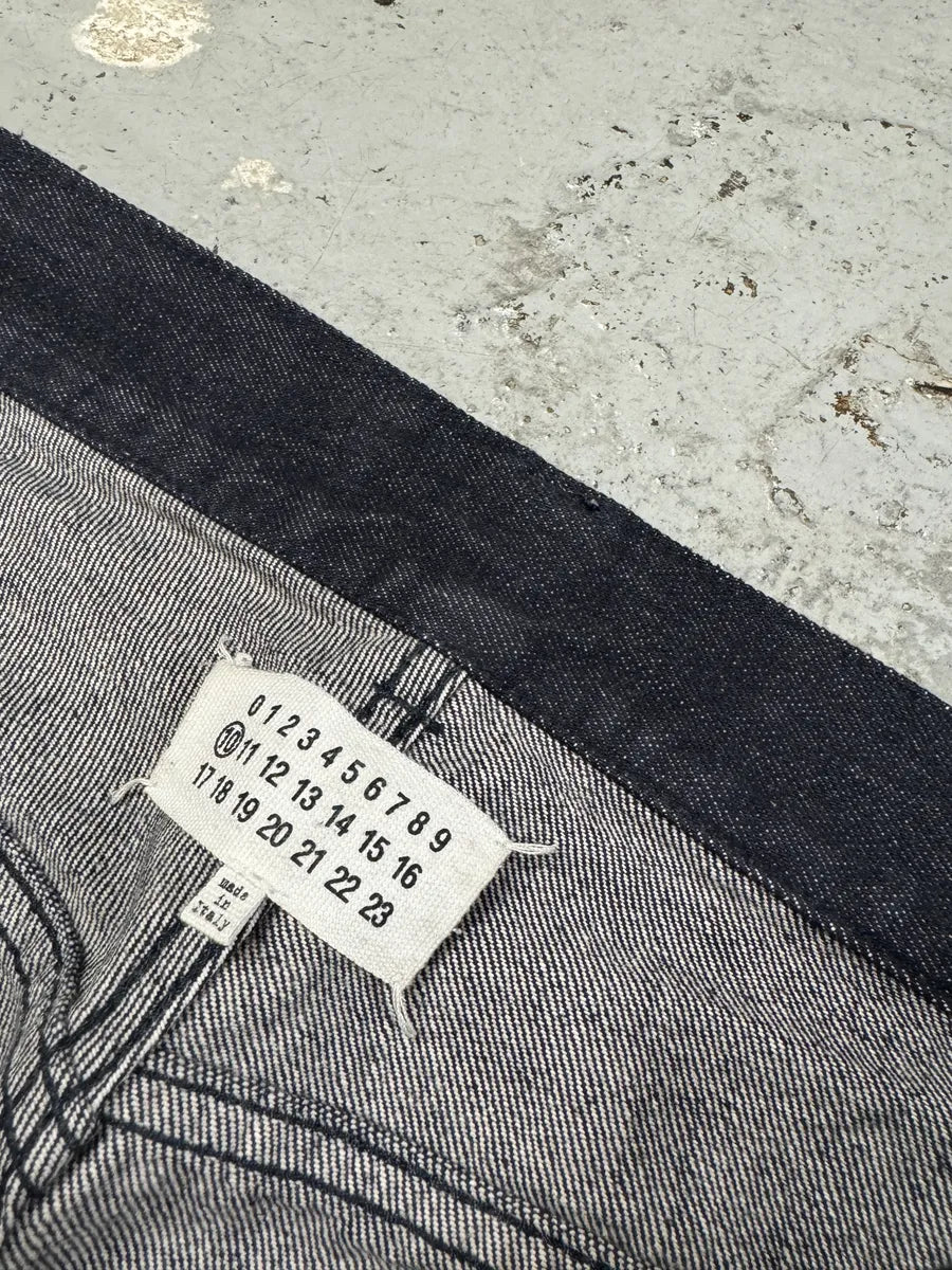 AW2017 Maison Margiela Signature Navy Brut Denim Jeans UJAuFcv 8