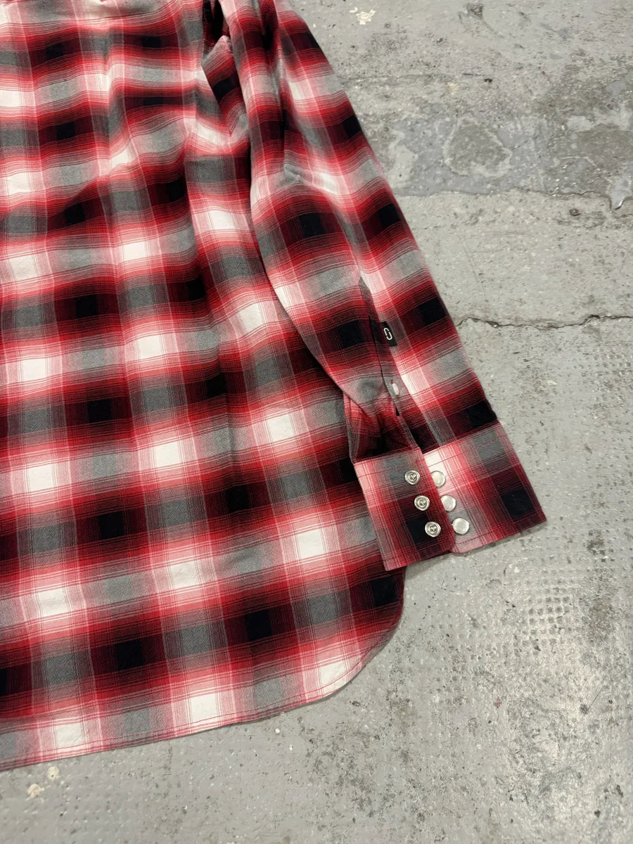 AW2017 Marc Jacobs Red Checkered Western Shirt BYqYgkH 8