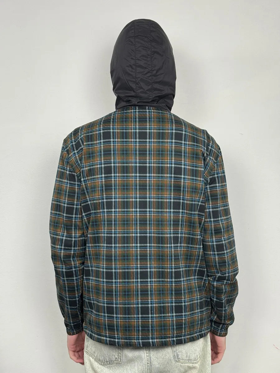 AW2017 Prada Black & Multicolor Reversible Checkered Windbreaker Jacket rOjXppU 5