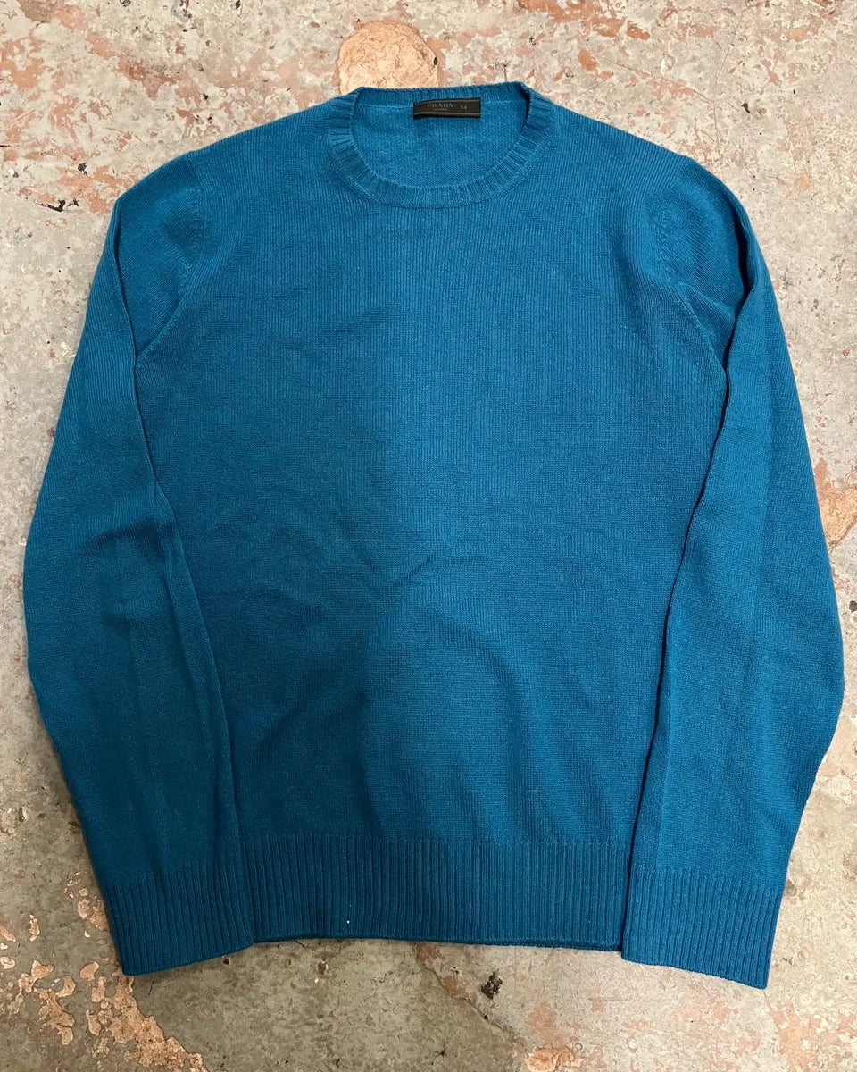 AW2017 Prada Blue Cozy Sweater cgXZRNQ 0