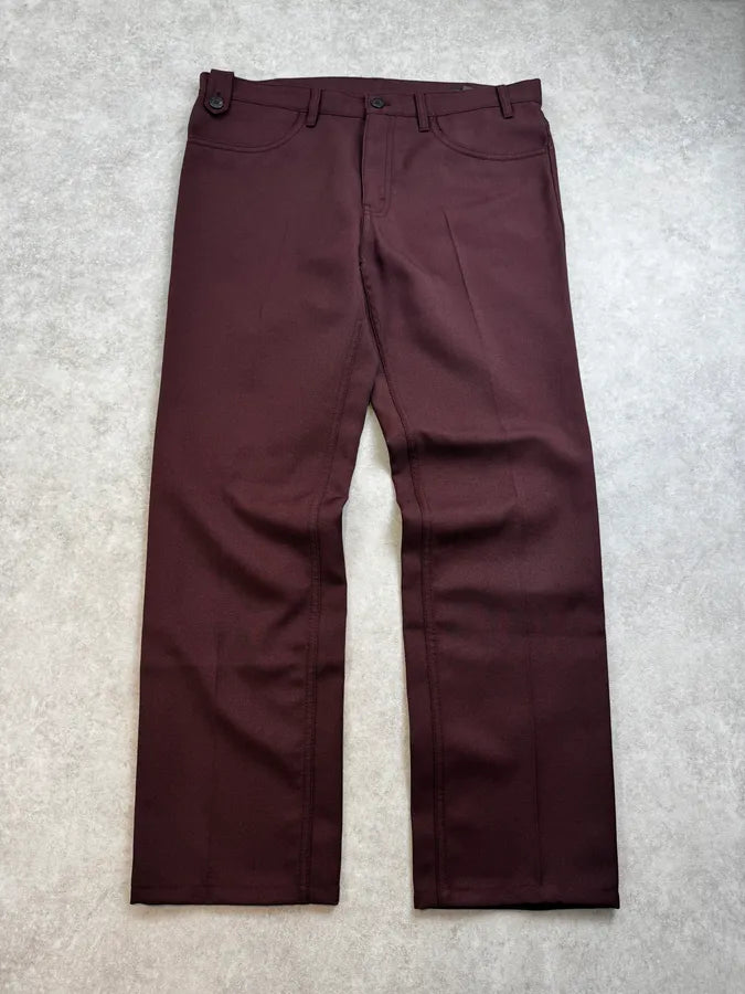 AW2017 Prada Bordeaux Classy Large Pants QHusfrQ 0