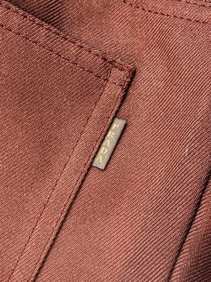 AW2017 Prada Bordeaux Classy Large Pants QHusfrQ 10