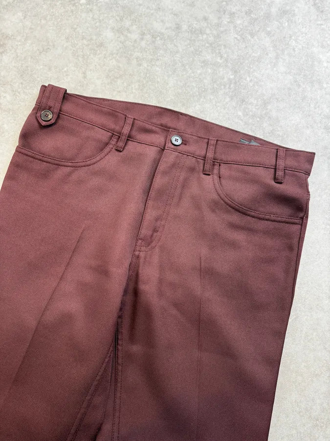 AW2017 Prada Bordeaux Classy Large Pants QHusfrQ 5